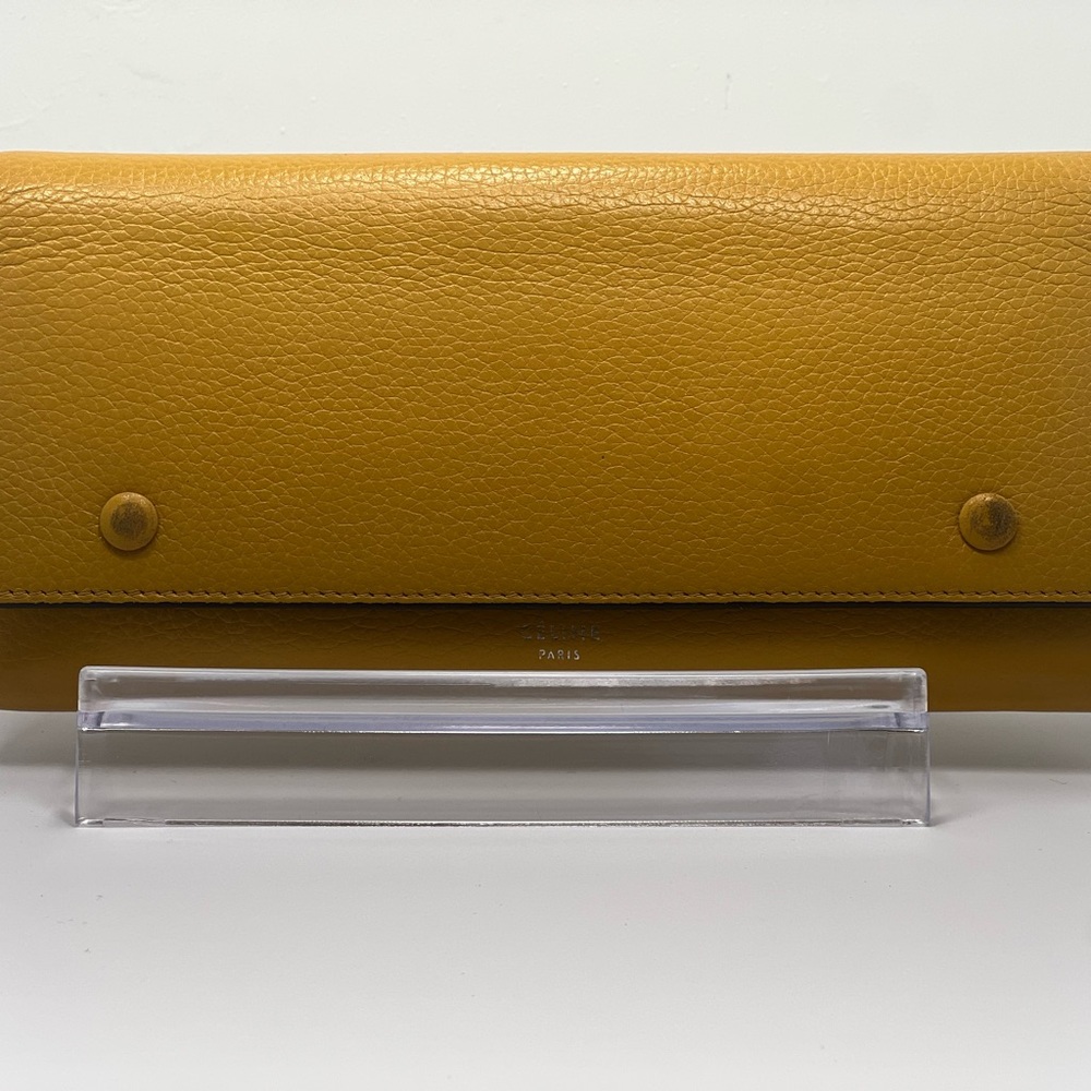 Authentic Celine Yellow Long Wallet